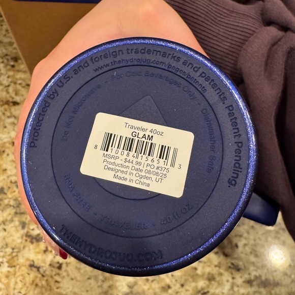 HydroJug Glam Blue Traveler Bottle - Picture 7 of 7